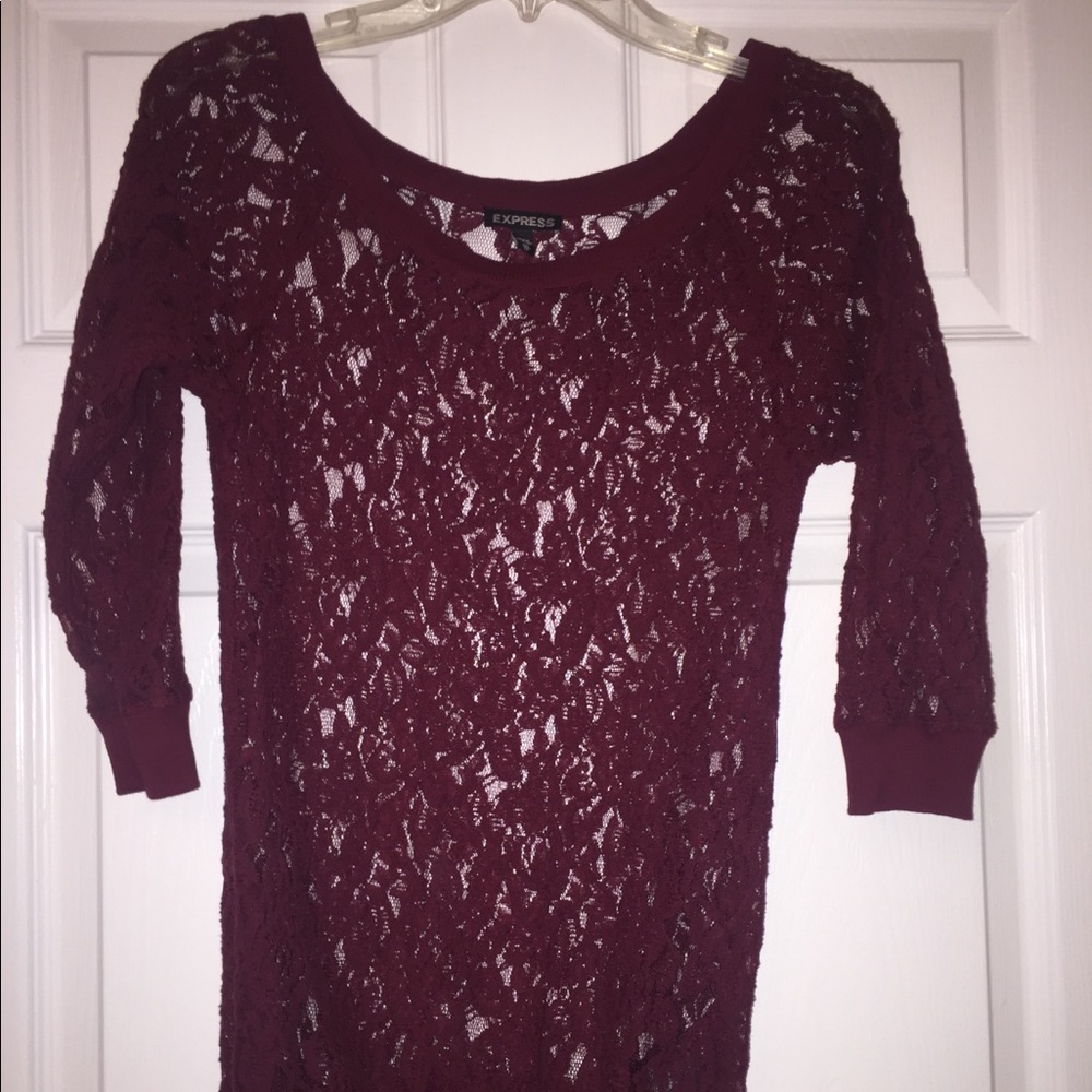 NWOT Express Lace Top Size XS